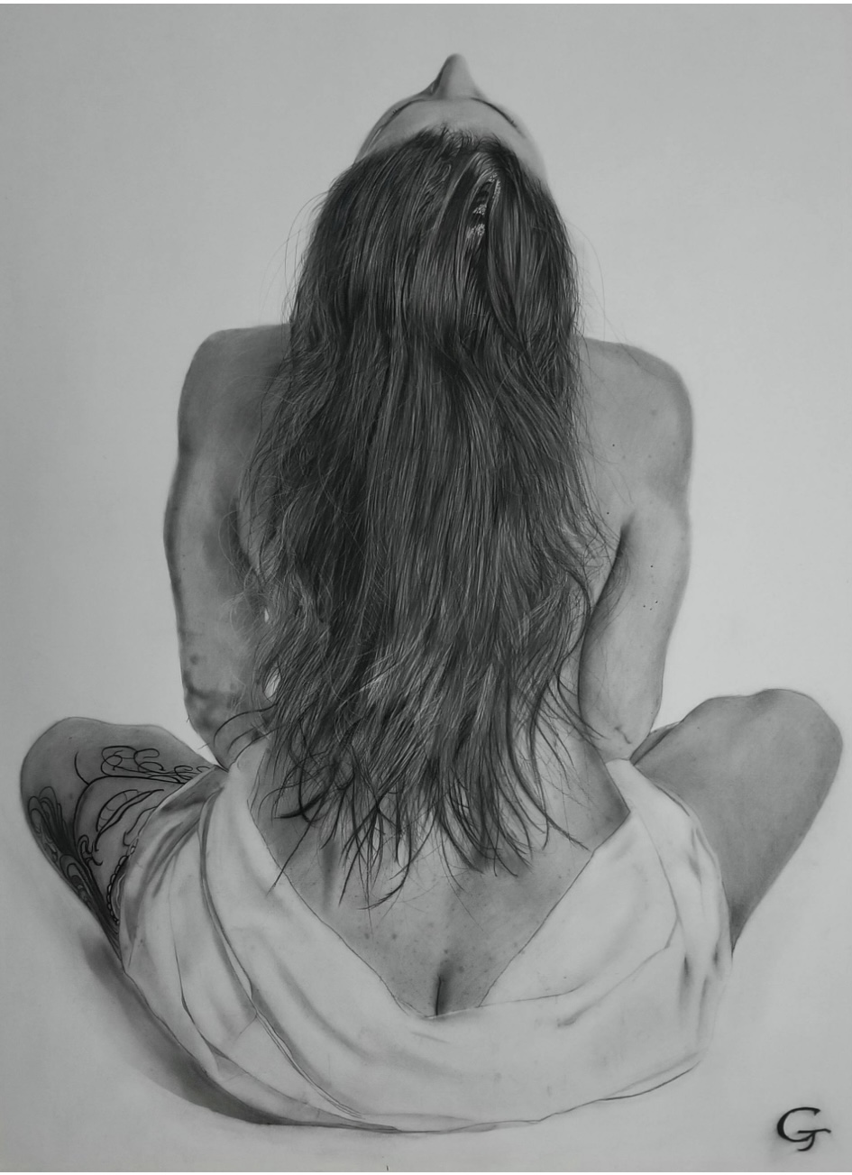 Real Life 2, original graphite drawing
